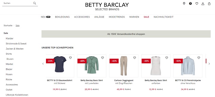 Betty Barclay Sale