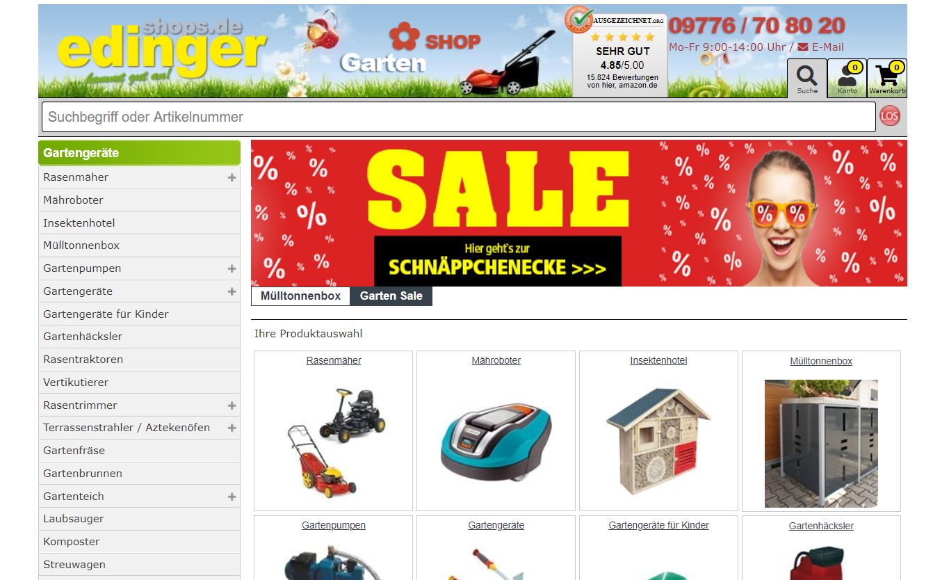 Edingershops Sale