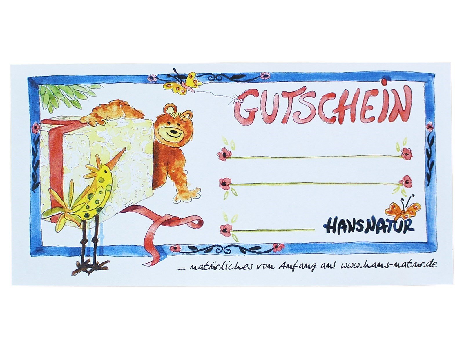 Freude schenken mit einem Geschenkgutschein von Hans Natur