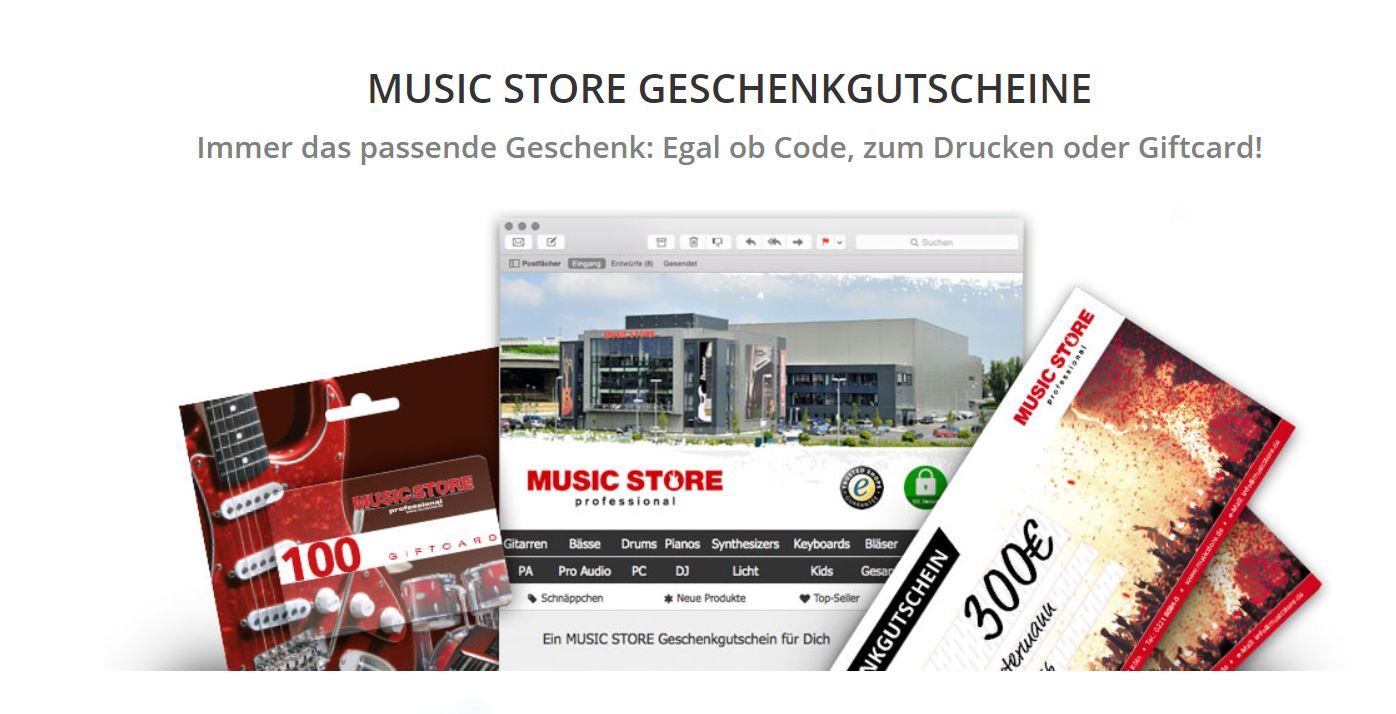 Music Store Geschenkgutschein